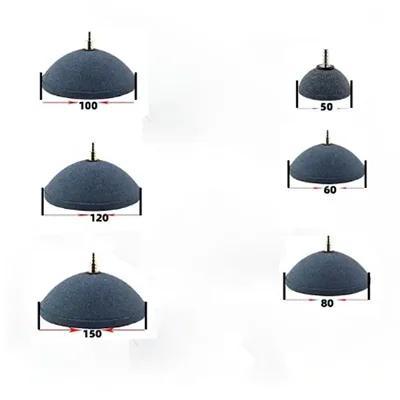 Airstone keramik setengah bulat kolam ikan aquarium tank D=8cm D=10cm D=12cm D=15cm import