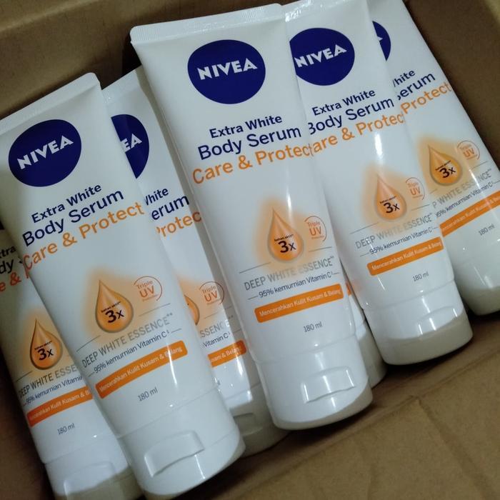 i0cc- Nivea Body Serum Care & Protect 180Ml