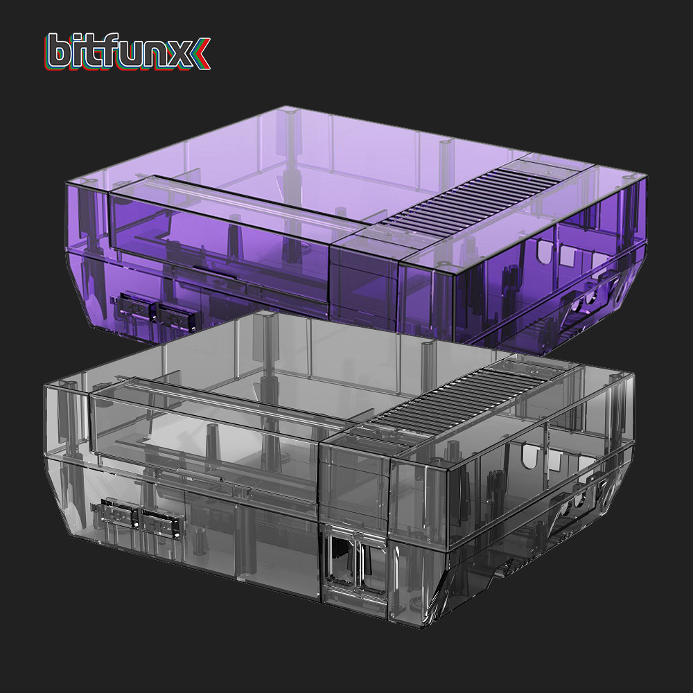 Bitfunx Transparent Game Console Replacement Shell Protect Housing Accessories For Nes Nintendo