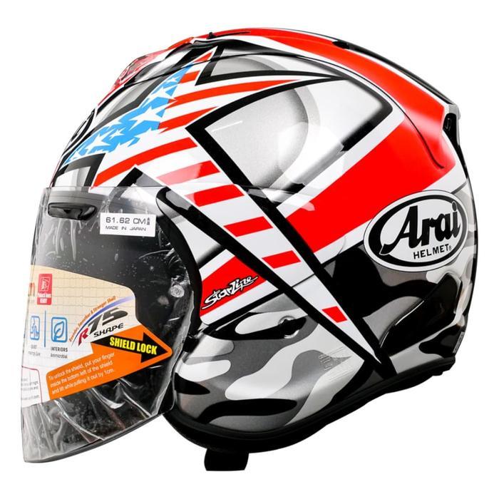 Arai VZ-RAM Hayden Laguna Helm Half Face - Red