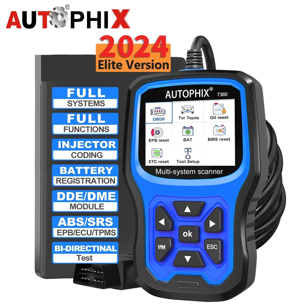 JUAL  Autophix 7360 For TOYOTA All System Diagnostic OBD2 Scanner TPMS D.PF Oil Reset OBD2 Scanner D