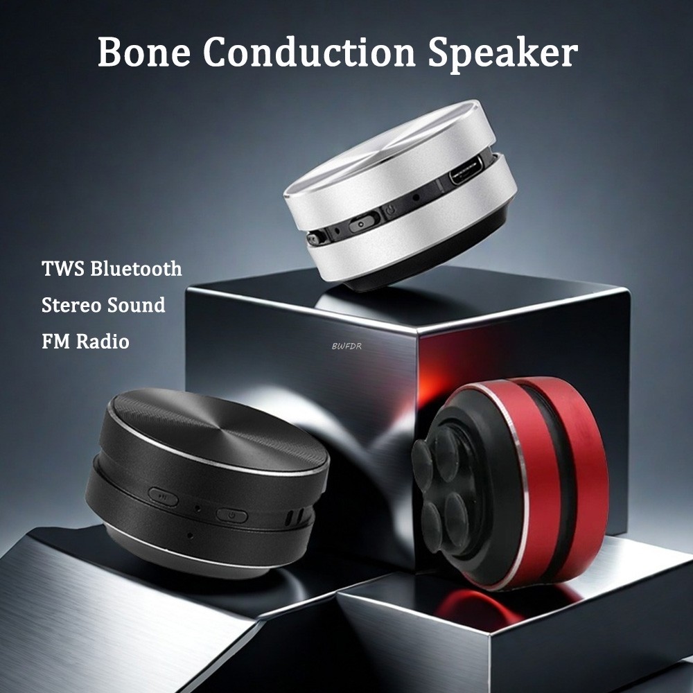 Hot Bone Conduction Speaker Bluetooth-Compatible Wireless Stereo Sound Speaker With Fm Radio