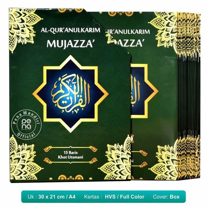 Sedia Mujazza Samsia A4 Al Quran Per Juz Khot Utsmani 15 Baris / Samsia / Quran Perjuz A4 Alquran