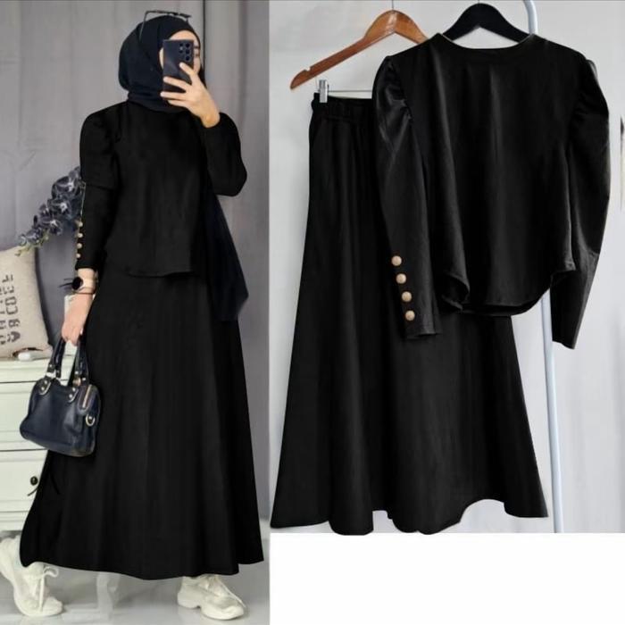 olfc- By Zayyenna - Zhafira Set Rok / Setelan Rok Jumbo Ld 130 / Setelan Rok Premium / One