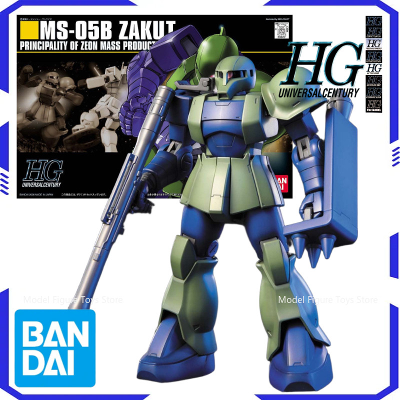 Bandai Genuno 1/144 HG-MS-05B Zaku I Model Kit Anime Warrior Component Model Anime Action Character