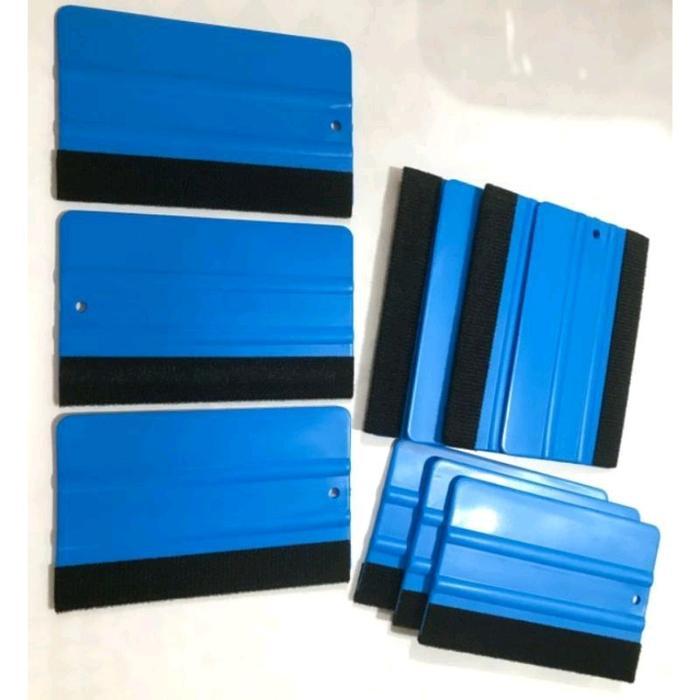 NEW Rakel biru bludru stiker