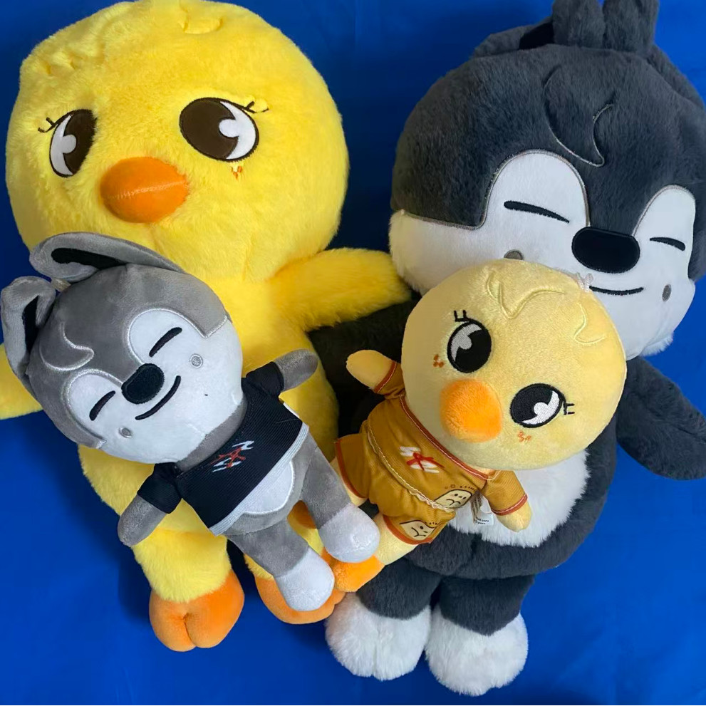 2026 23-50cm Skzoo Plush Toy Wolfchan Kawaii Cartoon Stuffed Animal Plushie Doll Large Size