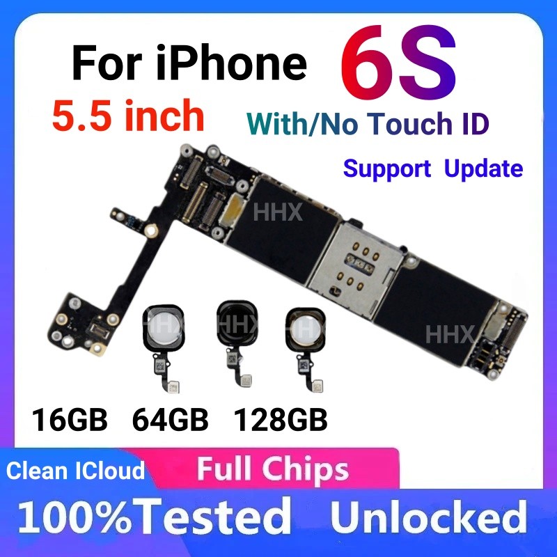 No ICloud ID Lock For iPhone 6s Full Chips Motherboard Support ios Update Clean iCloud Logic Board
