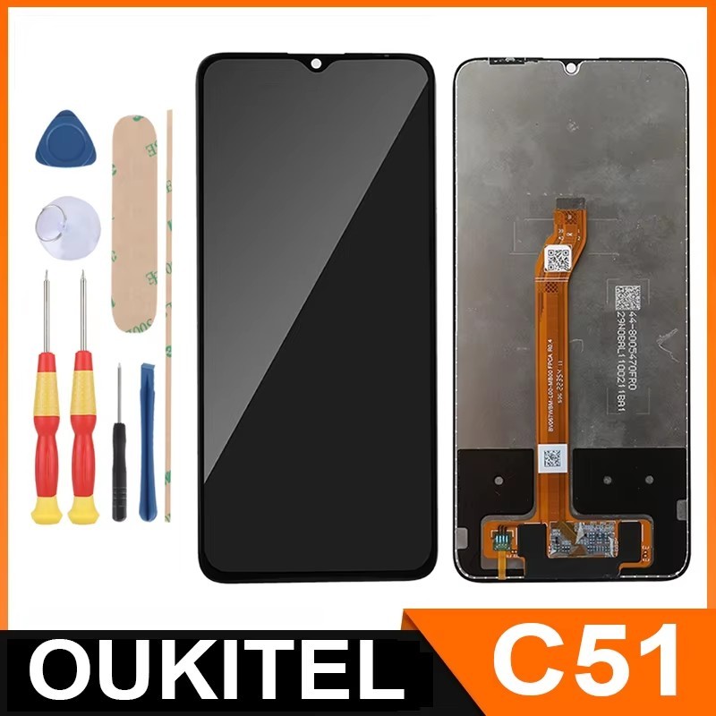 For OUKITEL C51/C33/C53/C50/C21/C21 Pro / LCD Display + Touch Screen + With Frame