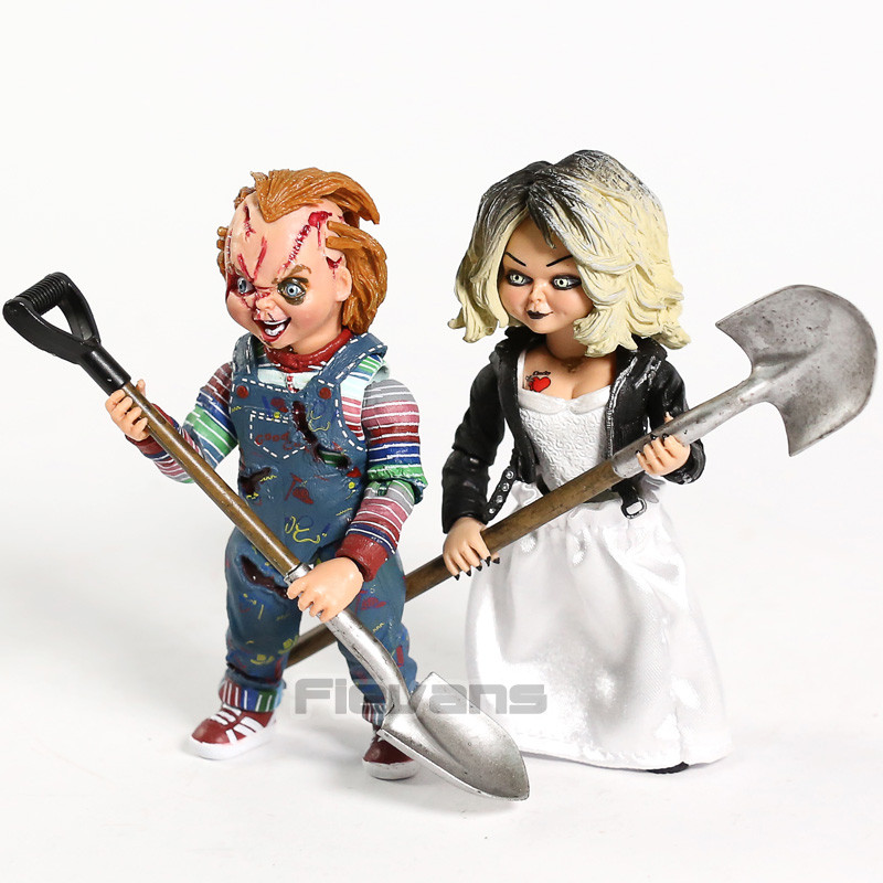 NECA Bride of Chucky Ultimate Chucky & Tiffany PVC Action Figure Collectible Model Toy