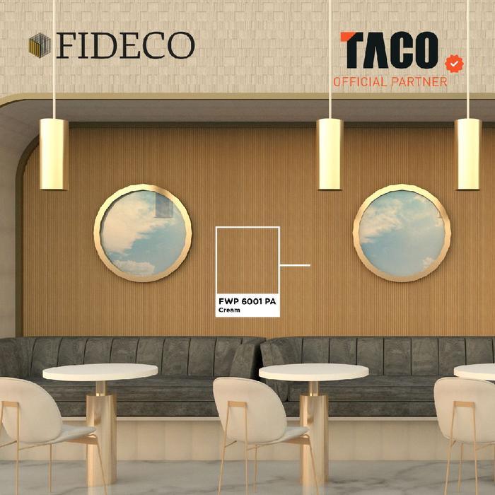 TACO WPC FIDECO Panel / WPC Wallpanel / Wallpanel Taco tipe Small Waves setengah lingkaran
