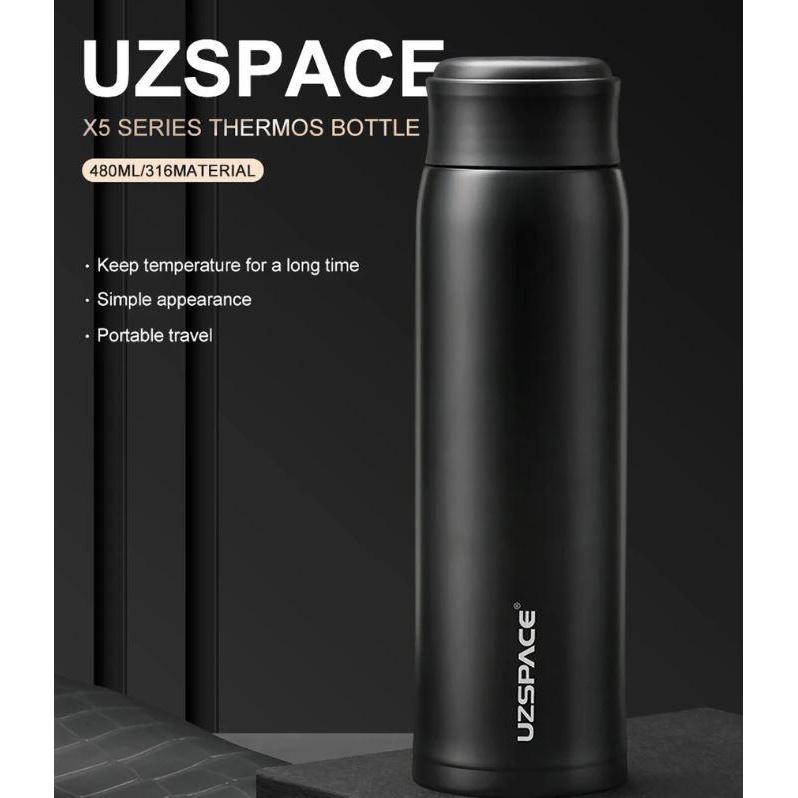 UZSPACE Botol Tumbler Thermos Air Panas Botol Minum Stainless Steel