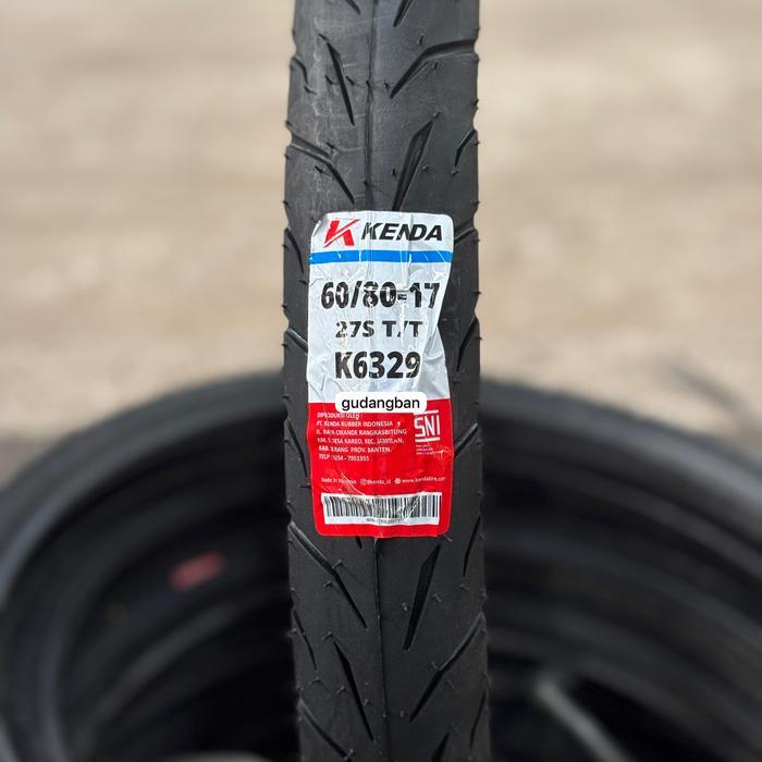 ( K6329 - Tubetype ) 60 / 80 - 17 Kenda Non-Tubeless  Ban Cacing Soft Compound Original Ring 17