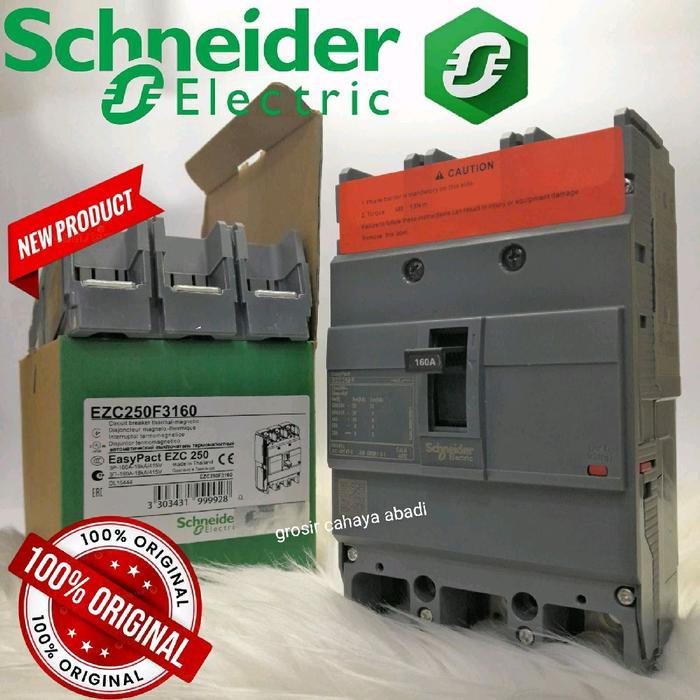 MCCB SCHNEIDER 160A 3PHASE EZC250F3160 EZC 250 MCCB SCHNEIDER 160A BREAKER SCHNEIDER 160A NFB