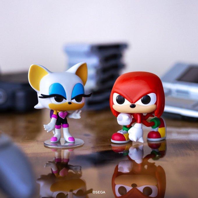 ORIGINAL FUNKO POP SONIC THE HEDGEHOG KNUCKLES ROUGE 2-PACK FIGURE TOY