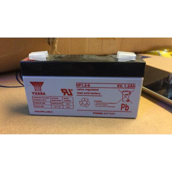 [] aki kering baterai yuasa np1,2-6 6v 1.2ah 6 v 1.2 1,2 ah