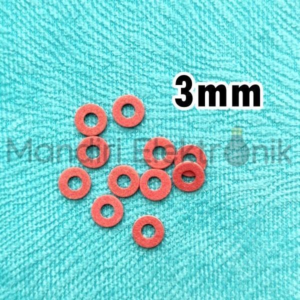 Ring Baut Motherboard 3Mm - Fiber Ring Kecil - 3Mm Screw Washer Fiber Ring Pelindung Baut Mobo -