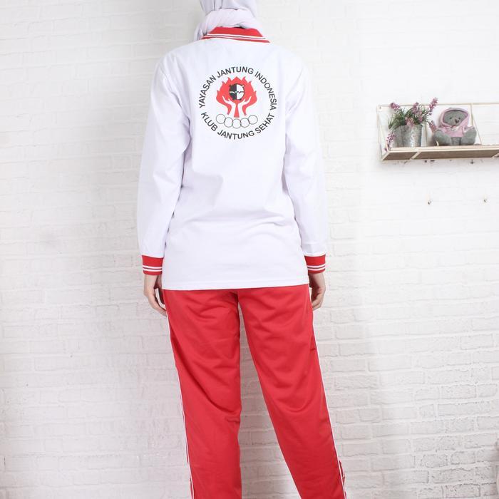 Setelan Baju Olahraga Senam Jantun Sehat Nasional / Seragam Baju Senam Jantung Sehat Pria wanita