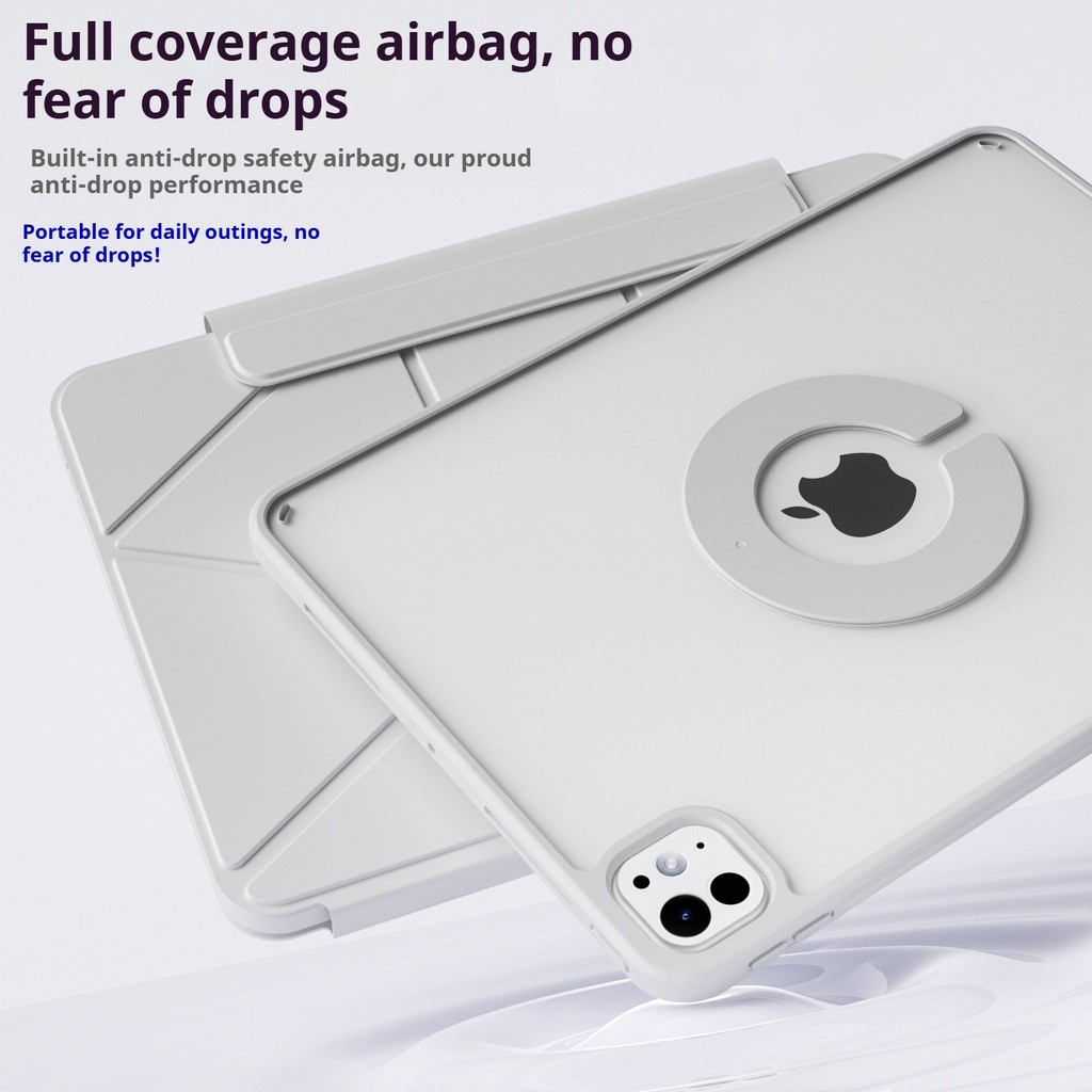RBP for iPad 10/11th Increase Height Bracket Case, Magnetic Transparent back shell Cover iPad Pro 11