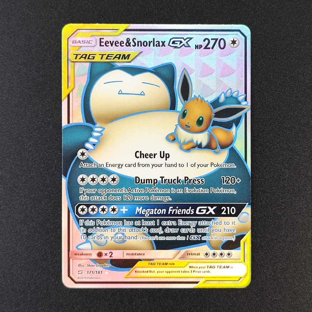 DIY Pokemon PTCG Card TAG TEAM Pikachu & Zekrom Reshiram & Charizard Espeon & Deoxys GX Trading