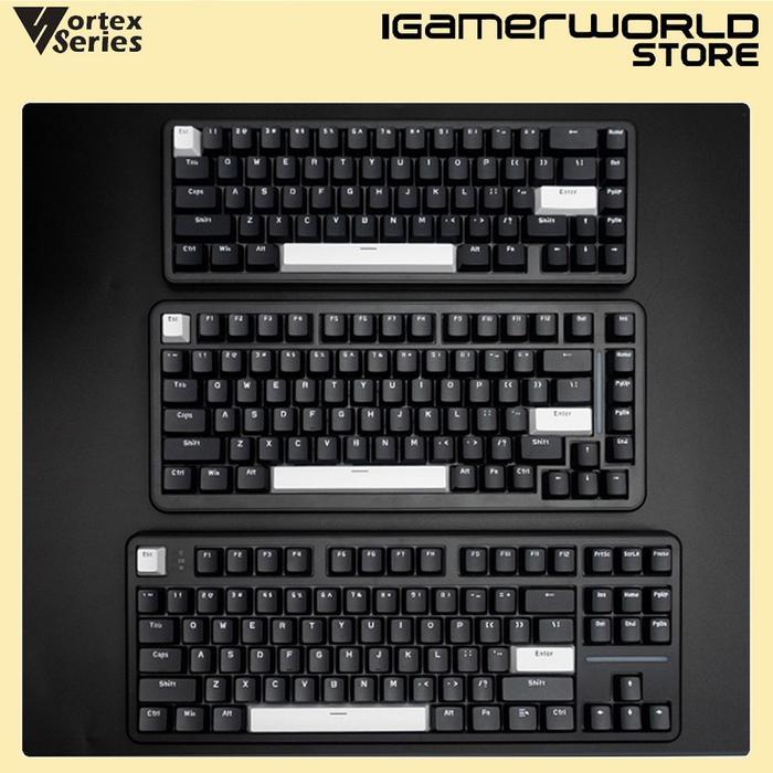 Terlaris Vortexseries Mono V2 65 / 75 / 80 / Tkl / 100 Gasket Mount Hotswap Universal Wired Gaming