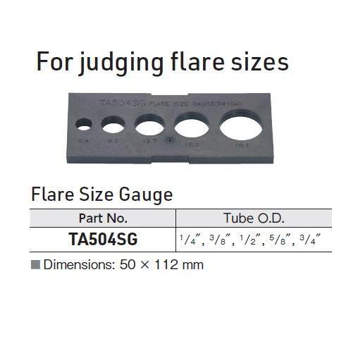 TASCO FLARING TOOL TA504SG FLARE SIZE GAUGE ALAT CEK PRESISI HASIL FLARING