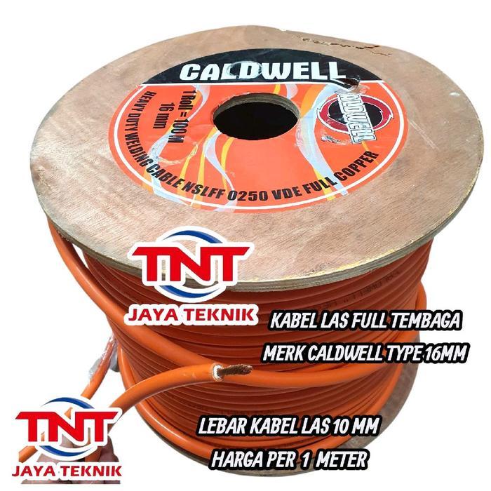 Kabel Las Caldwell Full Tembaga 16Mm Orange / Kabel Las 16 Mm Full Tembaga Caldwell