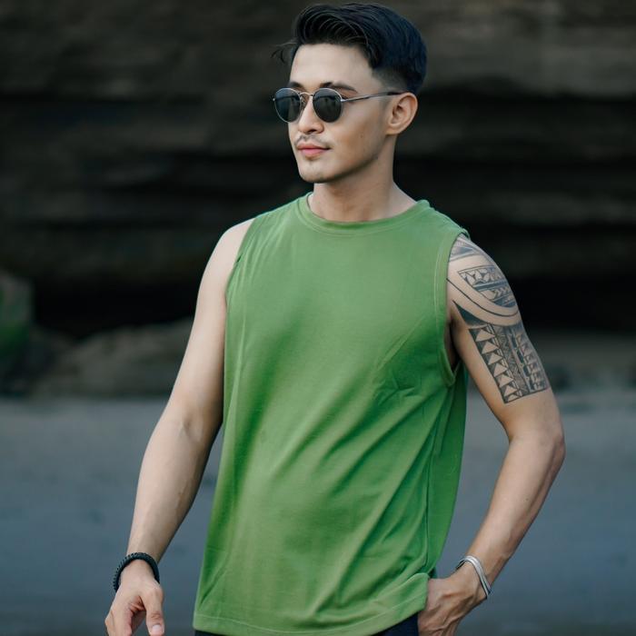 Tanktop Pria Cocobeach X Beachwell Tanktop Pantai Tanktop Gym Fitness Olahraga Outdoor