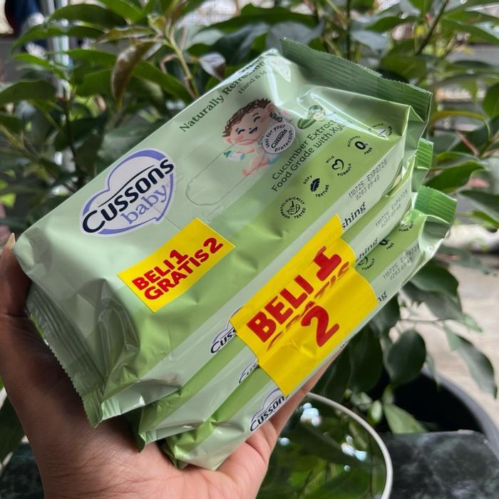 Tissue Basah Cussons Baby Isi 3 ~ Tisu Basah Cusson Wipes Bayi Wangi Bersih