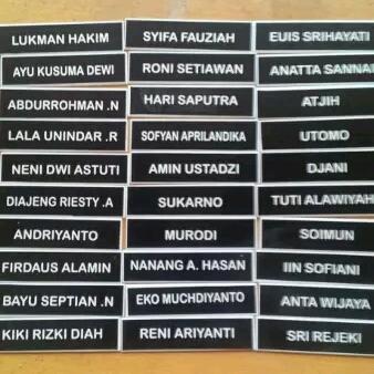 Nama Dada / Name Tag Nama Akrilik
