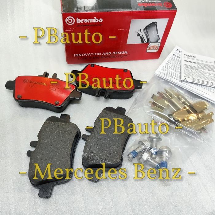 Kampas Rem Belakang W246 W117 W156 W176 Brembo Mercedes Brake Rear Pad