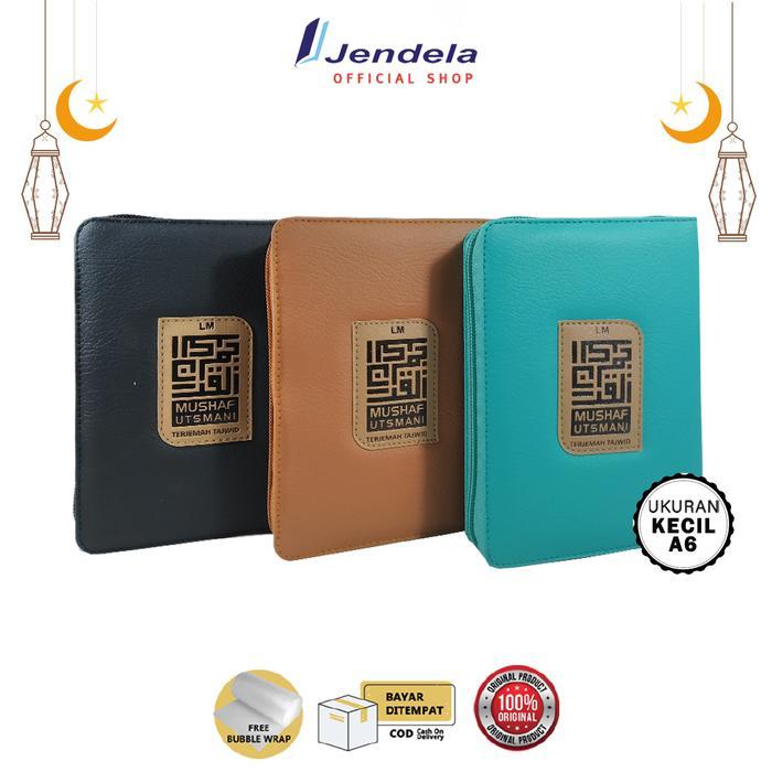 ASLI A6 Kecil Alquran Utsmani Terjemahan Tajwid Resleting Mushaf Utsmani READY STOCK
