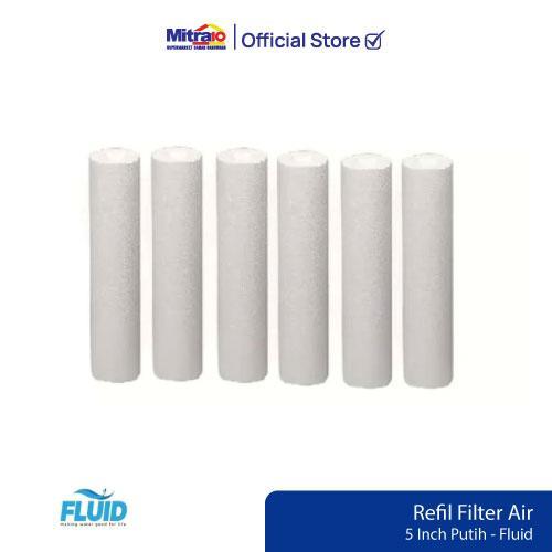 Refil Filter Air 5 Inch Putih - Fluid Kayu