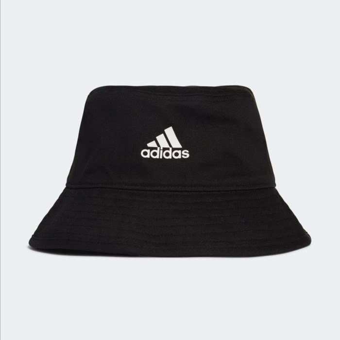 ADIDAS Cotton Bucket Hat Black Hitam H36810 Topi Original 100% Diskon 10%