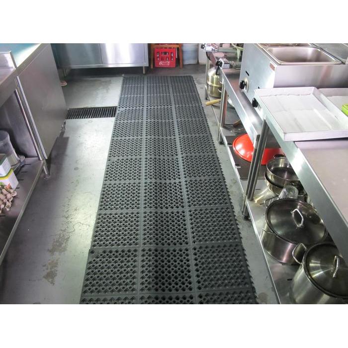 Rubber Drainage Mat / Karpet Karet Drainase [Black] "Hercules