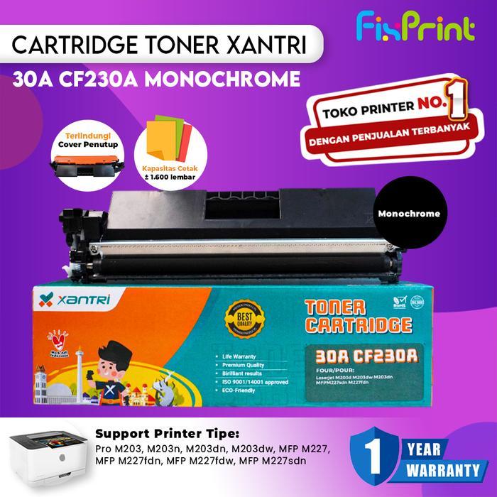 Cartridge Toner 30A Cf230A Compatible Laserjet M203 M227 Black Chip #Gratisongkir