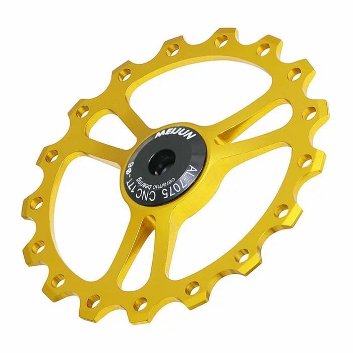 Meijun Pulley 17T Ceramic Bearing Pulley Rd Sepeda Ceramic Oversize