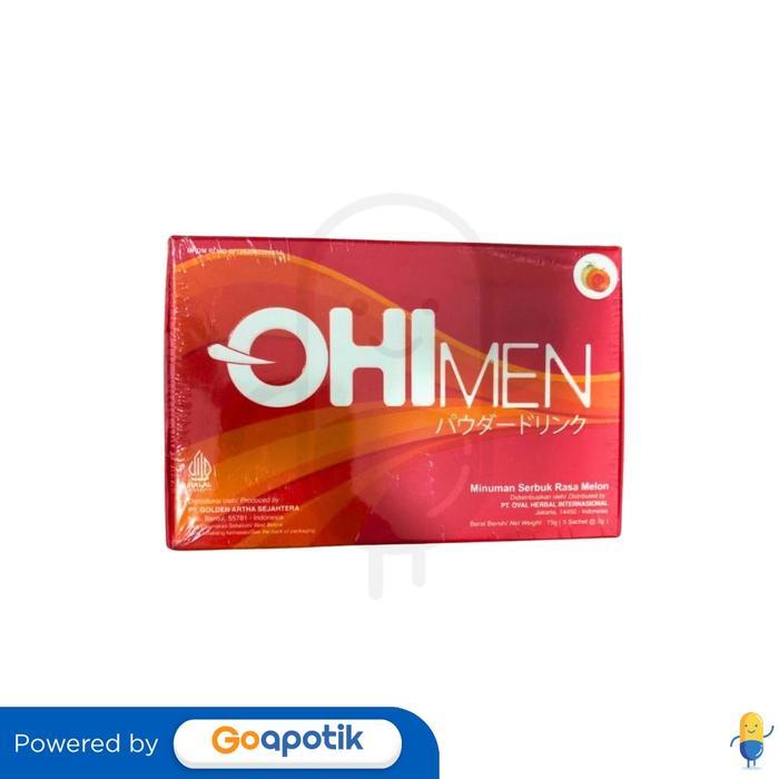 TERLARIS OHIMEN MINUMAN SERBUK RASA MELON 3 GRAM BOX 5 SACHET
