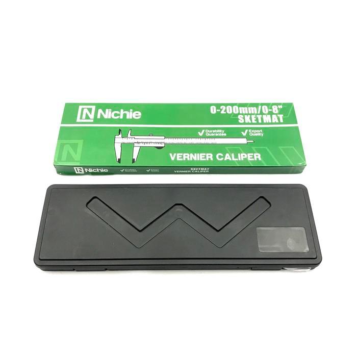 READYY NICHIE Sigmat Analog 8 Inch Besi - Jangka Sorong Sketmat Vernier Caliper Pengukur Ukur
