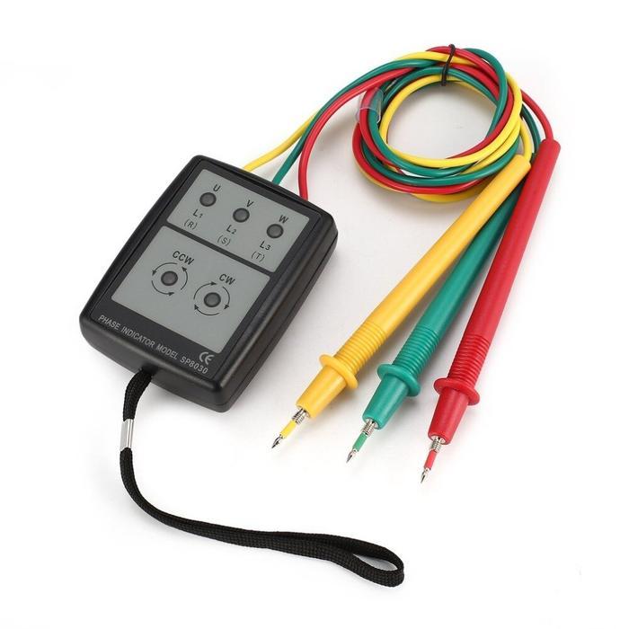 Digital 3 Three Phase Indicator Rotation Sequence Meter Tester Sp8030
