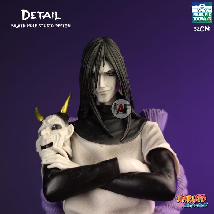 STATUE ACTION FIGURE NARUTO OROCHIMARU BRAIN HOLE STUDIO 32CM DESIGN RECAST
