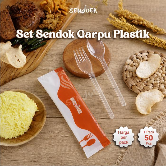Sendok Garpu Minimalis Sendok Garpu Set Plastik / Sendok Set Plastik Perdus Terlengkap Sendok Garpu