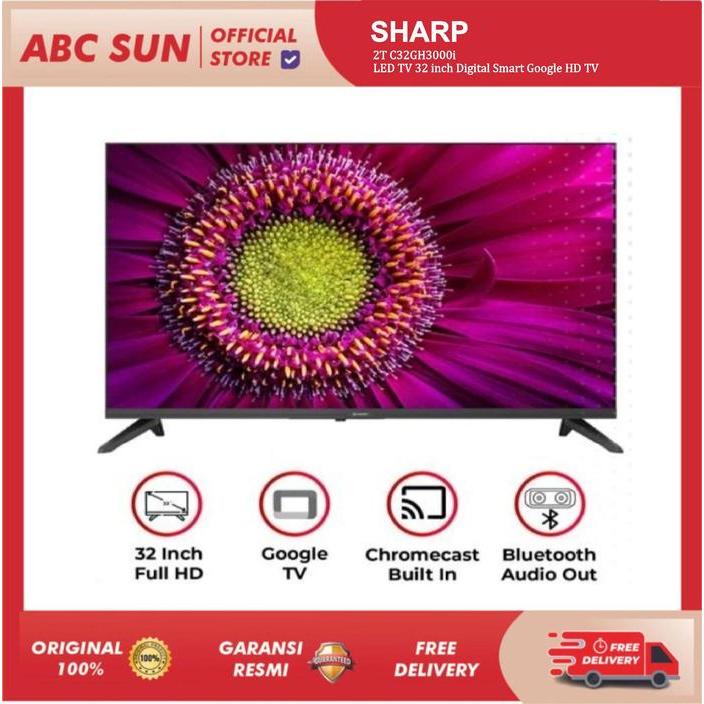 SHARP 2T C32GH3000i LED TV 32 inch Digital Smart Google HD TV