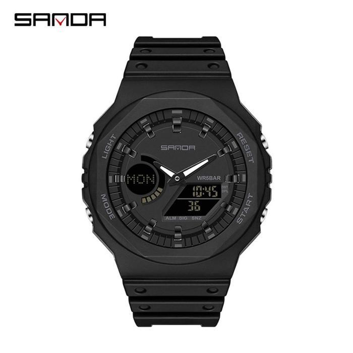 Jam Tangan Sport Pria Wanita Digital Analog SANDA 6016