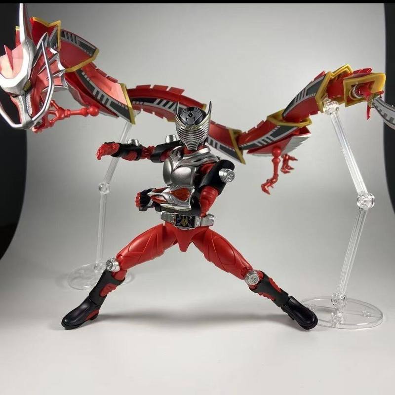 Ko Shf In Stock Masked Rider Ryuga Dragblacker Articulated Action Figure Collectible For Adult Anime
