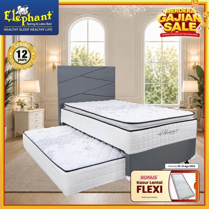 Kasur Spring Bed 2 In 1, Kasur Blossom Elephant, Spring Bed Elephant, Kasur 2 Tingkat, Kasur