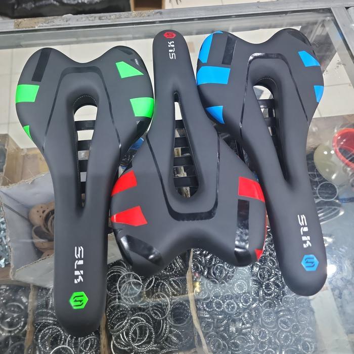 Sadel Gel Tipis Bolong SLK roadbike mtb fixie bmx