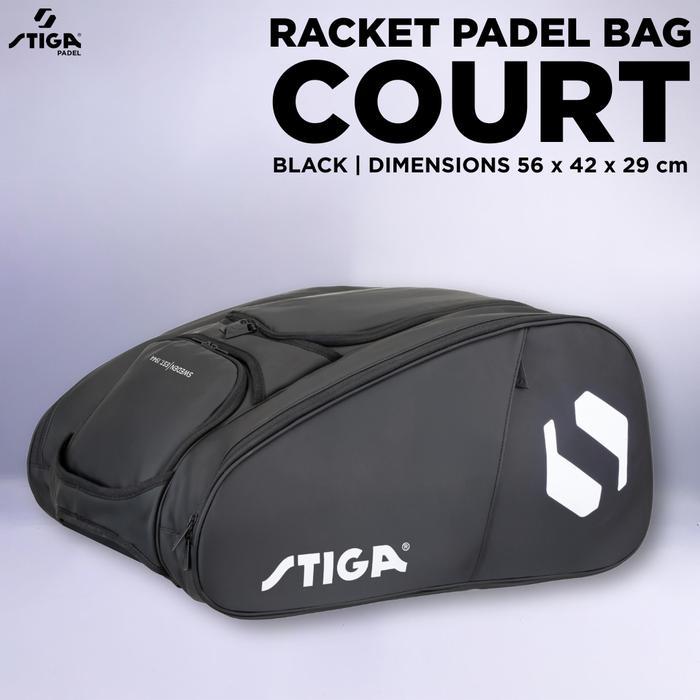 Tas Bag Padel Tenis Tennis Stiga Court Bag Black Original