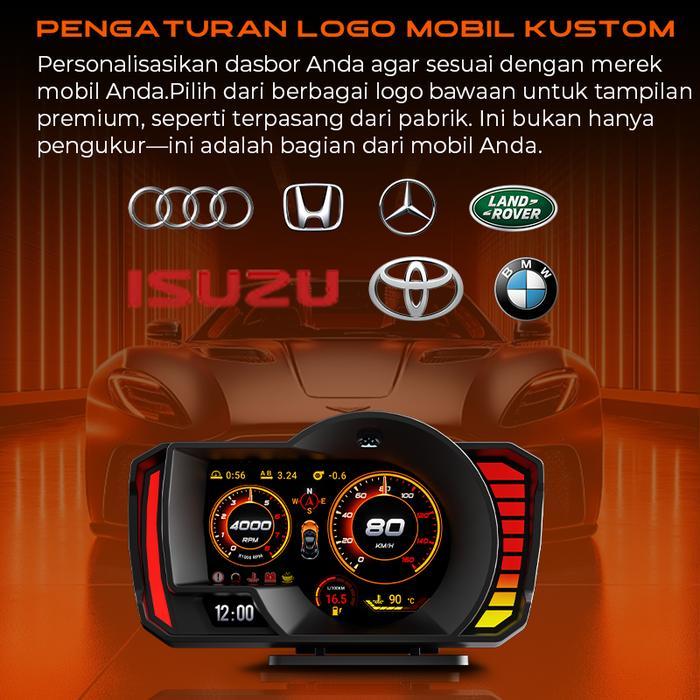 Promo P600 Head Up Display Hud Upgrade Dari P6 Pro+ Obd2+Gps Scanner Mobil Universal Hapus Kode