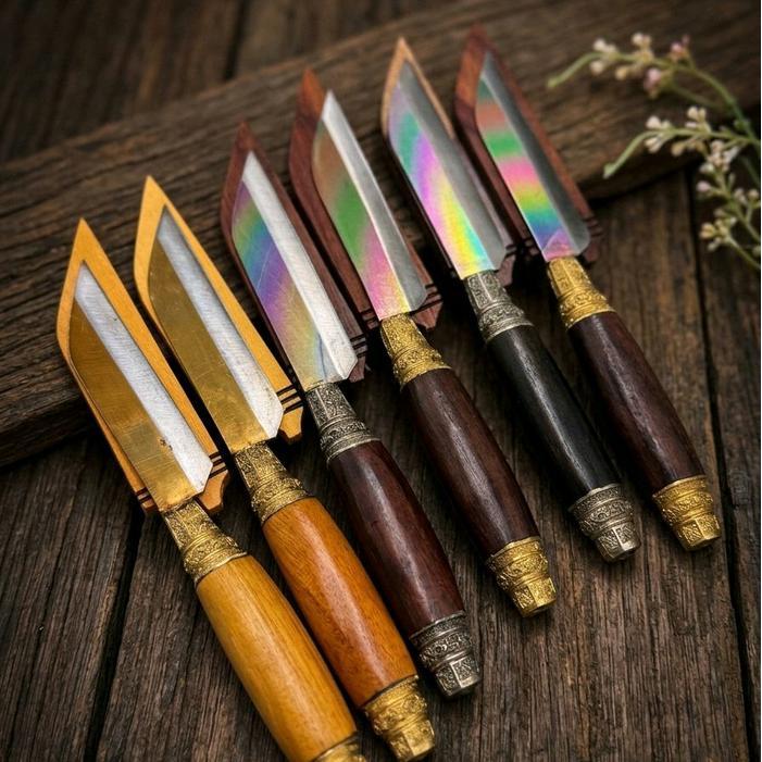 PREMIUM Pisau Janur BAJA PELANGI / Baja Taji / Bahan Gergaji / Tiuk Metuasan / Tiuk Bali Kitchenware